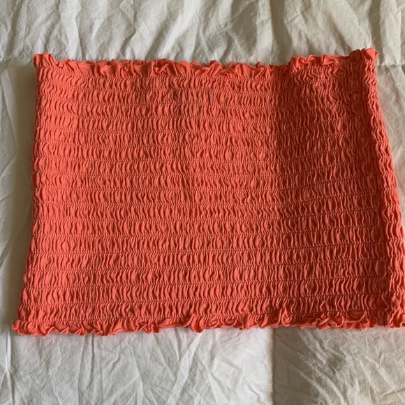Coral Crop Tube Top - Picture 3 of 3